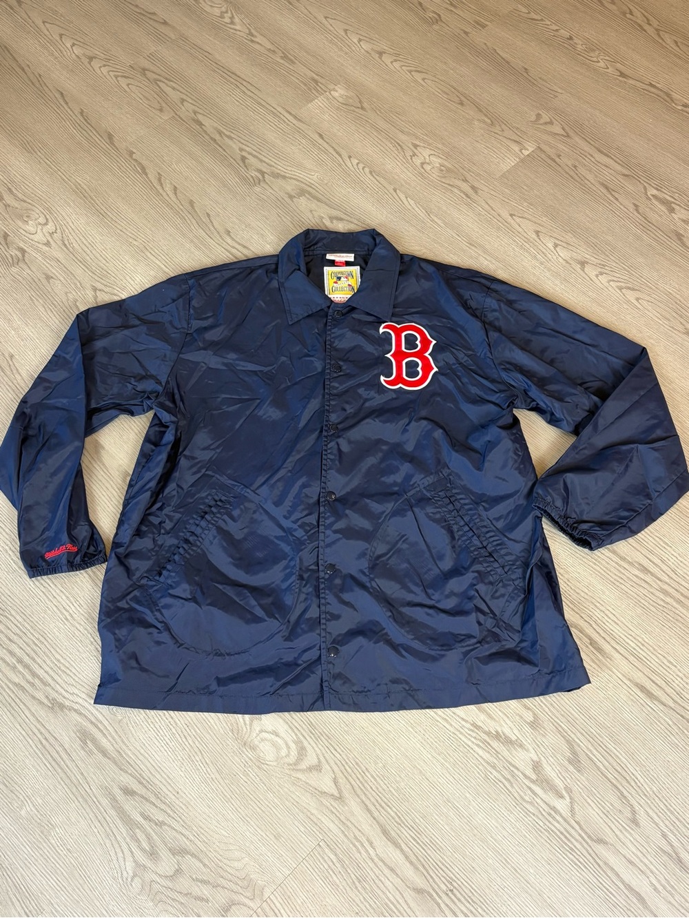 Mitchell & Ness Boston Red Sox Navy Windbreaker